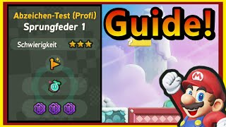 100 Guide quotSprungfeder 1quot Alle 10er BlumenmünzenWundersamen  Mario Bros Wonder [upl. by Nosnehpets]