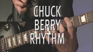 Chuck Berry Rhythm  BluesRock Guitar Lesson  Rock Like The Pros [upl. by Vergil]