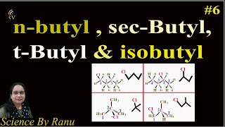 nbutyl  secButyl tButyl amp isobutyl Organic Chemistry  Science by Ranu [upl. by Worth]