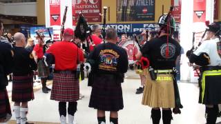 2015 FDIC International Bagpipes and Drums Amazing Grace [upl. by Enelhtak108]