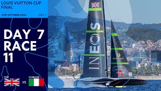 Louis Vuitton Cup Final Race 11  INEOS Britannia vs Luna Rossa Prada Pirelli  Full Replay [upl. by Ayoral]