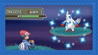 LIVE Shiny Zangoose after 2289 REs in Platinum Repel trick  Ruby insertion [upl. by Thurston]