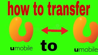 How to transfer credit from Umobile to Umobile How to send balance umobile to umobile [upl. by Arahsal]