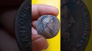 Ancient Roman AE Sestertius of Emperor Antoninus Pius  Salus [upl. by Clyde475]