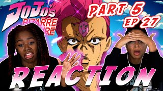 JBA Golden Wind Part 5 Ep 27  quotKing Crimson vs Metallicaquot REACTION [upl. by Onidranreb]