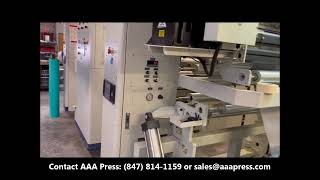 Web Control 315quot Solventless Laminator USED FOR SALE  AAA Press Listing  11452 [upl. by Chipman]