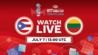 Class Games 56  PUR v LTU  Full Basketball Game  FIBA U17 Basketball World Cup 2024 [upl. by Isabelle50]