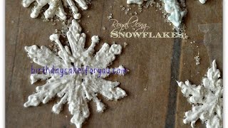 How To Make Beautiful Royal Icing Snowflakes [upl. by Lletniuq]