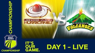 🔴 LIVE Leeward Islands v Windward Islands  Day 1  West Indies Championship 2024  Weds 17th April [upl. by Aterg]