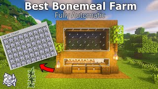 Minecraft Best AUTOMATIC Bonemeal Farm 121 Survival  Bedrock  Java [upl. by Adair]