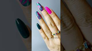 How to do Floral Water Marble NailArt 💅 [upl. by Angel]