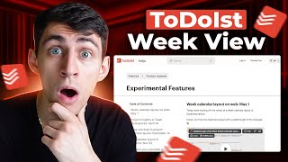 FINALLY  ToDoIst Week View Update [upl. by Muhammad]