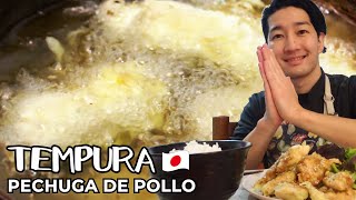 Como hacer TEMPURA PECHUGA DE POLLO receta cocina japonesa [upl. by Eanat]