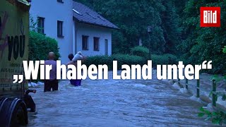 UnwetterKatastrophe in Deutschland Hochwasser zerstört Teile von RheinlandPfalz [upl. by Artemis]