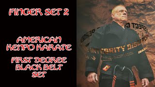 Finger Set 2 American Kenpo Karate [upl. by Glynias]