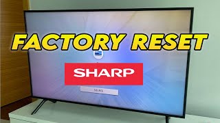 How to Factory Reset Sharp TV to Restore to Factory Settings [upl. by Eetnod]