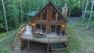 Good Time Pine  Luxury Log Home Vacation Rental at Deep Creek Lake Maryland [upl. by Hulbard]