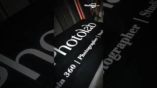 Neon Box Photolab Berukuran 150 x 50 Centimeter Menggunakan Cutting Sticker 082317171770 neonbox [upl. by Dragoon]