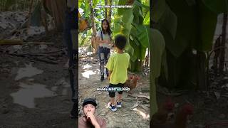 JIEJIE NYURI AYAM MILIK MAMA BUAT APA shorts dubbing funny [upl. by Nirahs]