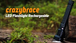 Rechargeable Flashlight High Lumens  Powerful Tactical Flashlight 2999 [upl. by Ayanal552]