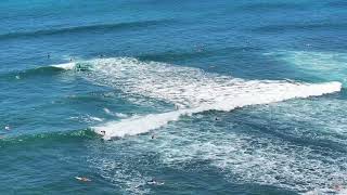 4k Surfers Riding Waves Ocean Sounds 🏄‍♂️ Diamondhead Lookout Honolulu Hawaii 🌊 [upl. by Ardekal]