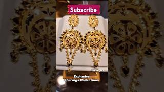 Gold earrings design  gold earrings jewellery shorts [upl. by Thaddaus]