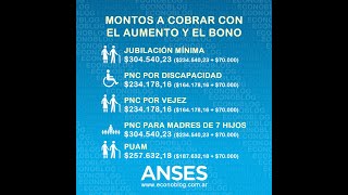 Fechas de pago de Anses del bono de 70000 en septiembre de 2024 [upl. by Ecart]