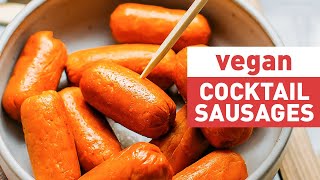 Vegan Cocktail Sausages Frankfurters [upl. by Selyn]