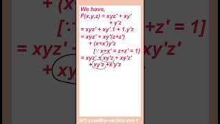 Conversion of Boolean expression into PDNF [upl. by Nodaj]