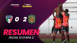 Imbabura SC 0  2 Deportivo Cuenca Resumen Fecha 13  2da Etapa  LigaPro Ecuabet [upl. by Ecirtemed]