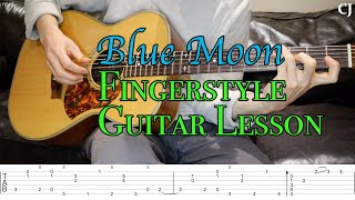 Blue Moon  Tommy Emmanuel With Tab  Watch and Learn Fingerstyle Guitar Lesson [upl. by Otnicaj388]