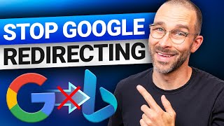 How to stop Google from redirecting to Bing EASY GUIDE [upl. by Neomah]