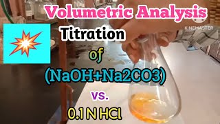 Titration of NaOHNa2CO3 vs HCl with Calculation of Strength gmlt amp  Composition [upl. by Eiramyllek]