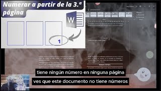 SOLUCION Cómo conseguir Enumerar Páginas en Word a Partir de la Tercera Hoja ✔ [upl. by Tolecnal]