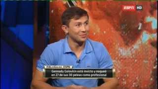 A LOS GOLPES con GOLOVKIN amp Veneno RUBIO amp SEGURA  25 AGO 2014 [upl. by Suiravaj]