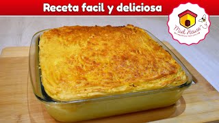 Como hacer pastel de papas FACIL Y RAPIDO [upl. by Wallinga539]