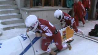 Kaillie Humphries amp Heather Moyse WC St Moritz Push [upl. by Ahkos]