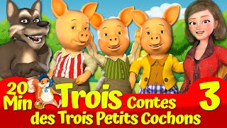 🔴 Trois Contes Des Trois Petits Cochons Et Le Grand Méchant Loup 🔴🐷🐺 I Contes de fées français [upl. by Reisfield77]