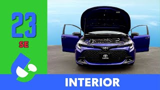 2023 Corolla SE Hatchback Interior Review by Toyota [upl. by Ettener]