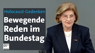 HolocaustGedenktag Bewegende Reden im Bundestag  BR24 [upl. by Patric]