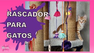 DIY Rascador Para Gatos con Material Reciclado  Scraper for Cats with Recycled Material [upl. by Idelson]