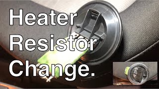 Easy Steps to Locate and Replace the Heater Resistor on Your Seat Ibiza Fan [upl. by Beedon]