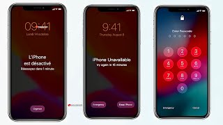 iPhone indisponible  iPhone désactivé  iPhone verrouillé  SOLUTION [upl. by Atwahs]