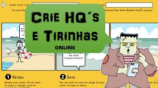 Como criar História em Quadrinhos ou Tirinhas ONLINE Make Beliefs Comix [upl. by Melania]