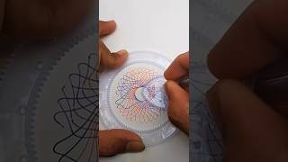 Part 618  This pattern made colorful turns out to be quite good spirograph satisfying shorts [upl. by Clarine]