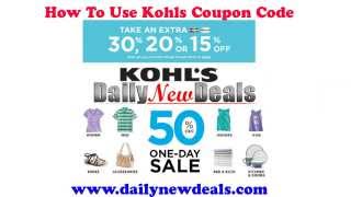 Kohls Coupons Coupon Codes 2015  How To Use Online [upl. by Chandos]