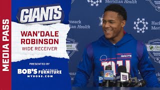 WanDale Robinson You never know where Im going to line up  New York Giants [upl. by Auburta]