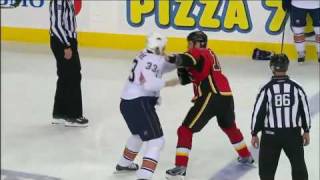 Steve MacIntyre vs Brian McGrattan Oct 24 2009 [upl. by Samal719]