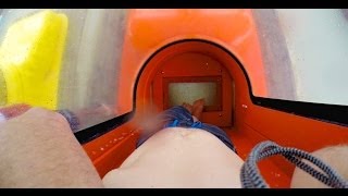 Arrepius  Floor Drop Slide  Orange Tube  HD POV Beach Park Brazil [upl. by Ahselef]