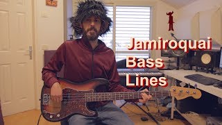 Jamiroquai  6 Classic Bass Lines  Bass Cover [upl. by Clerc]